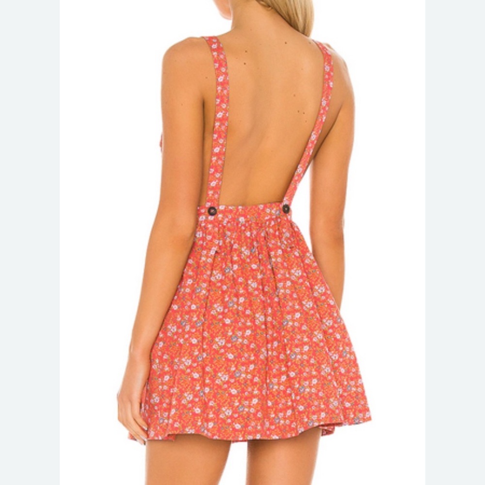 Free People Petunia Smocked Open-Back Mini Dress - Picture 4 of 7